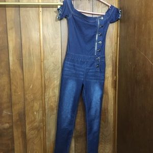 Blue Denim Jumpsuit
